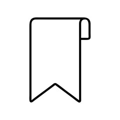 bookmark icon, bookmark line art - simple line art of bookmark, perfect for bookmark logos and icons and themed design