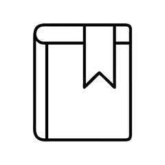 bookmark icon, bookmark line art - simple line art of bookmark, perfect for bookmark logos and icons and themed design