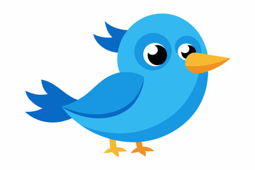 blue bird with bubble