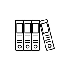 Binder icon linear logo isolated