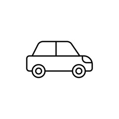 Car icon linear logo isolated