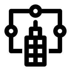 erp system, enterprise system, erp, enterprise resource planning outline icon