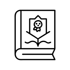 storybook illustration icon, storybook illustration line art - simple line art of storybook illustration, perfect for storybook illustration logos and icons and themed design