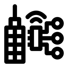 smart erp, iot erp, internet of things, enterprise resource planning, erp outline icon