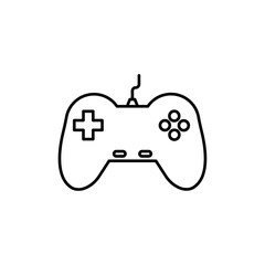 Game controller icon linear logo isolated