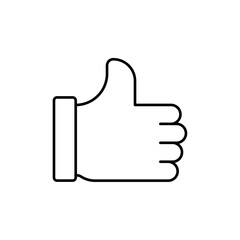 Like icon linear logo isolated