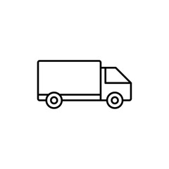 Truck icon linear logo isolated