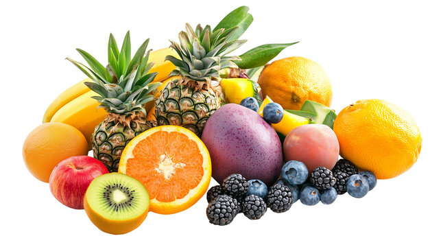 Icaco tropical fruit exotic food and nature isolated on transparent  background 