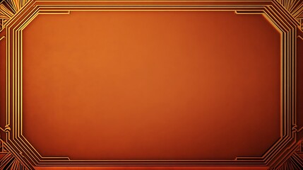 A minimalistic background photograph showing a simple art deco border in warm tones, leaving plenty of blank space suitable for a speakeasy-themed invitation