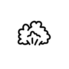 Simple line icon of a grass