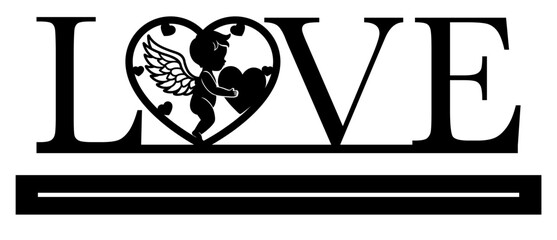 Valentine laser cut file template, Valentine stand decor 