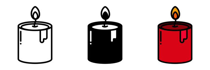 Red candle symbolizes warmth, joy, and prosperity, commonly lit during ceremonies and festive occasions.