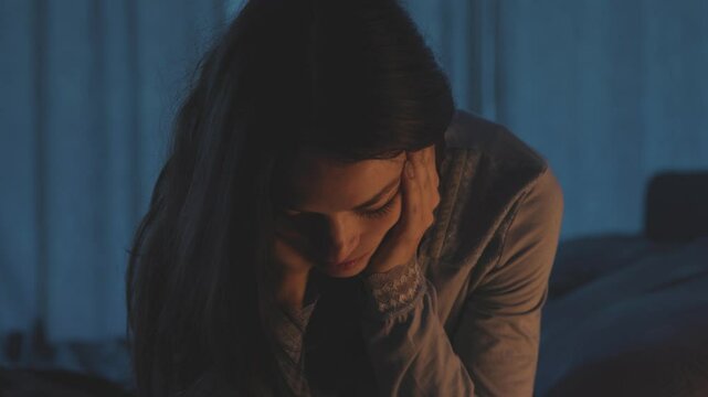 Young woman suffering from insomnia