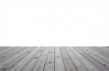 Fototapeta premium Grey wooden floor as background, spase for text.