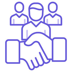 Fototapeta premium Business Relationship Icon