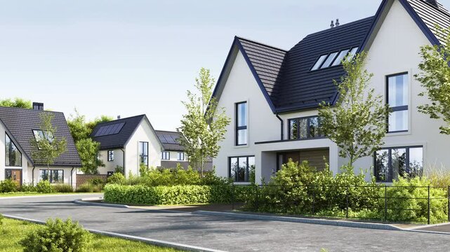 Street of beautiful houses