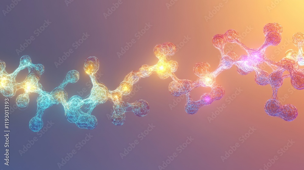 Poster digital data flow visualized as glowing connections on a gradient backdrop, ideal for app ui design.