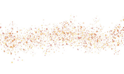 Glittering dust particles explosion festive on transparent background