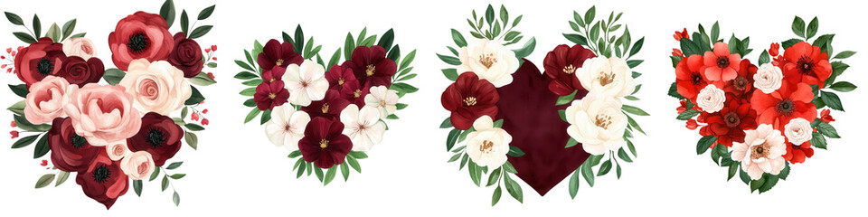 Valentine's day flowers bouquet decorations romantic setting heart-shaped arrangements for loved ones