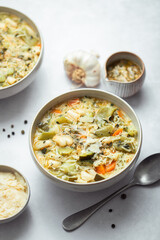 soupe au pistou provençale légumes et basilic