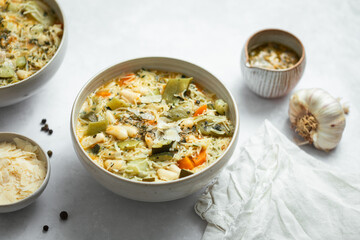 soupe au pistou provençale légumes et basilic