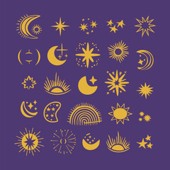 cosmic hand drawn design element