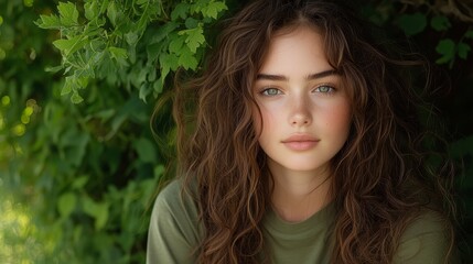Fototapeta premium Elegance in Brown Hair Fashion