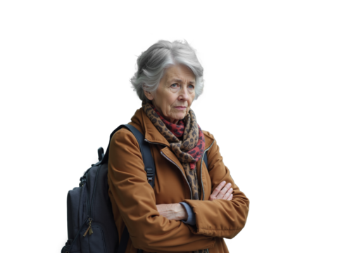 Stressed traveler waits anxiously for delayed flight at airport amid busy departure schedule - Powered by Adobe