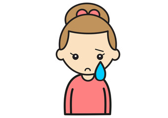 泣く女の子