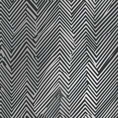 Abstract black and white chevron texture with irregular striped pattern