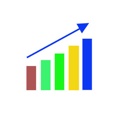 Uptrend Chart Graph Present Stock Illustration 