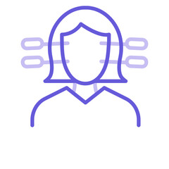 Obraz premium Face Acupuncture Icon