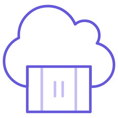 Cloud Video Pause Icon