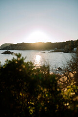 sunrise over the lake