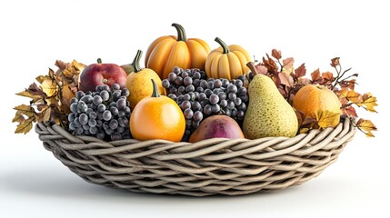 Exotic fruit basket assortment decorative tropical delights in a natural environment