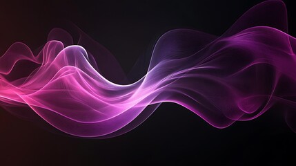 Pink purple wave abstract dark background design