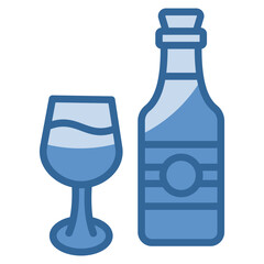 Wine Glass Icon Element For Design
