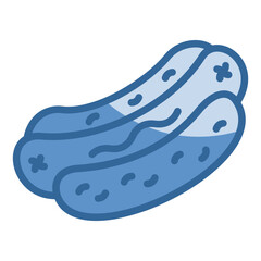 Hot Dog Icon Element For Design