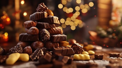 Holiday chocolate and marzi delight