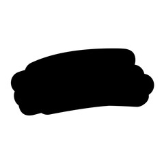 Hand drawn highlight marker line silhouette 