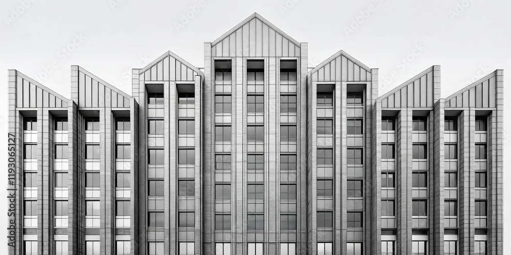 Aufkleber modern architectural design a study in grey tones and geometric precision