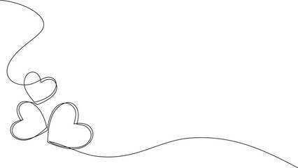 Valentine background with ornament line art style, vector illustration eps 10