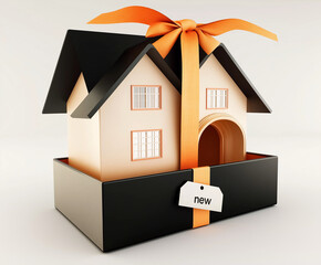 house object, perfect gift for housewarming celebration, house, home, object, key, gift, housewarming, new tag