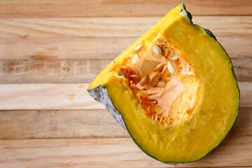 Close up of yellow pumpkin