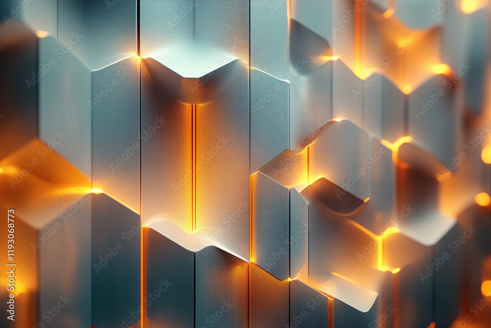 Poster abstract 3d pattern. futuristic brutalist style. background image. created with generative ai techno