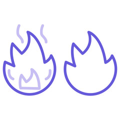 Fototapeta premium Fire Icon