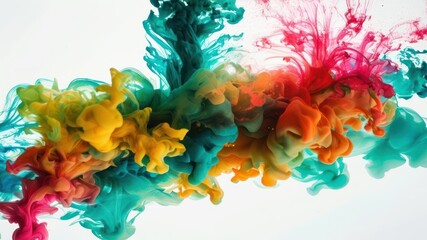 Vibrant abstract art with swirling colors creating a dynamic and energetic visual  Perfect for design and creative projects