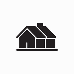 Home page icon. Simple house symbols. Building icon. Vector illustration.