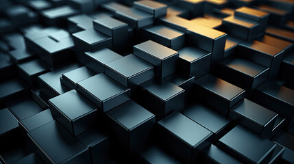 Monochrome Dark Geometric Grid Background Modern Dark Black Abstract Noise Texture