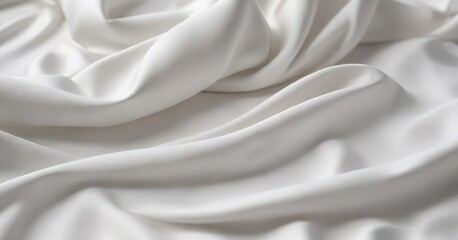 Obraz premium A luxurious white fabric featuring a subtle gradient effect that creates a sense of depth and luminosity, luxurious white fabric, serene landscape